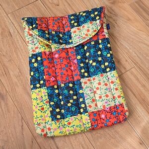 Baggu Floral Patchwork Puffy Laptop Sleeve
